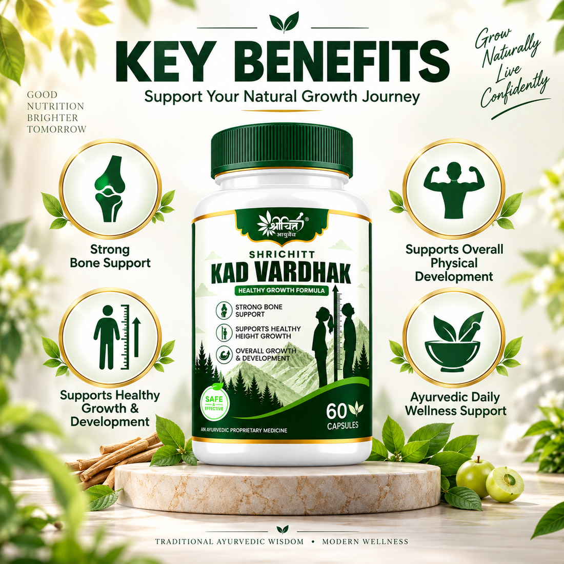 Shrichitt Kad Vardhak – Ayurvedic Healthy Growth & Bone Support