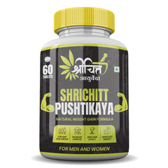 ShriChitt Pushtikaya Ayurvedic Tablet for Weight Gain & Muscle Mass | Natural Body Tonic