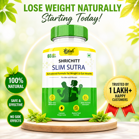 Shrichitt Slim Sutra Tablets – Ayurvedic Weight Loss & Gut Health Supplement